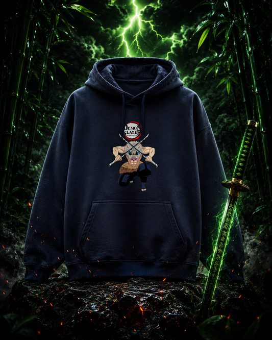 "Inosuke Hashibira" Unisex Oversized Hoodie