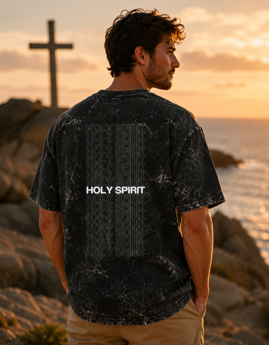 Holy Spirit: Acid Washed Oversized T-Shirt