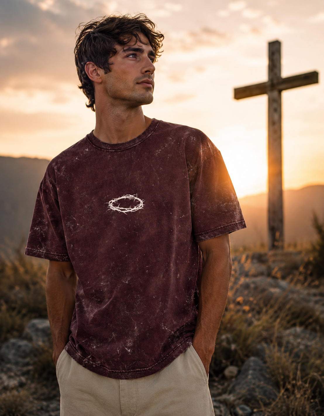 Jesus Is King: Acid Washed Oversized T-Shirt
