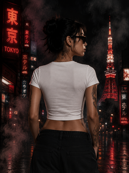 Tokyo Japan Red Typography Baby Tee