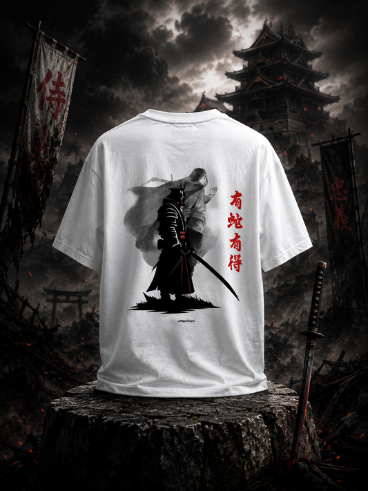 "Ronin Samurai": Premium Unisex Graphic Oversized T-Shirt
