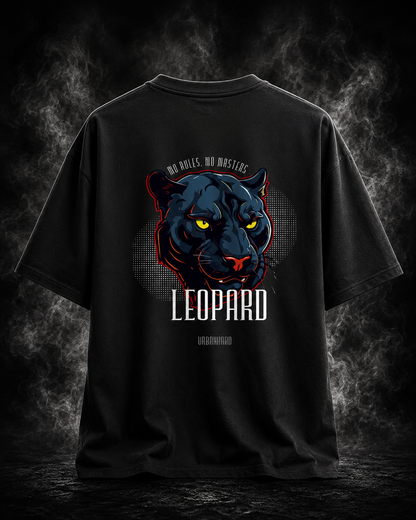 Shadow Leopard: Premium Unisex Graphic Oversized T-Shirt