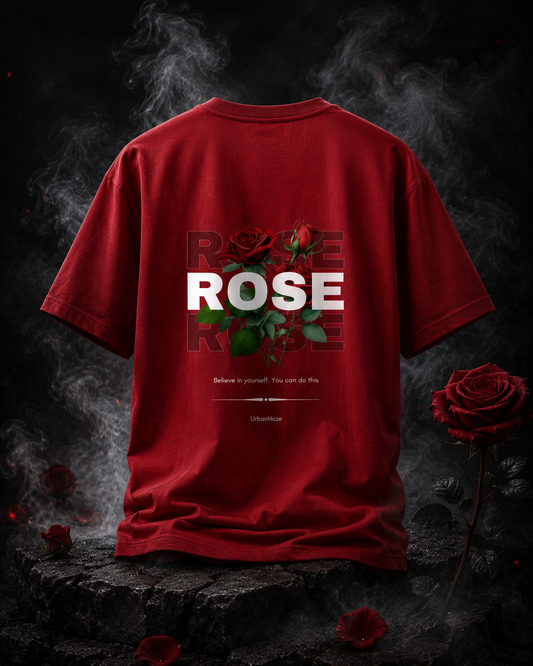 Rose Floral: Premium Unisex Graphic Oversized T-Shirt