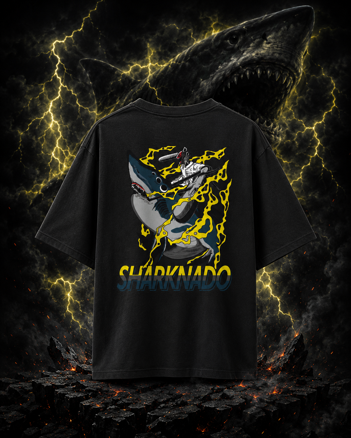 "SHARKNADO" Unisex Oversized Classic T-Shirt