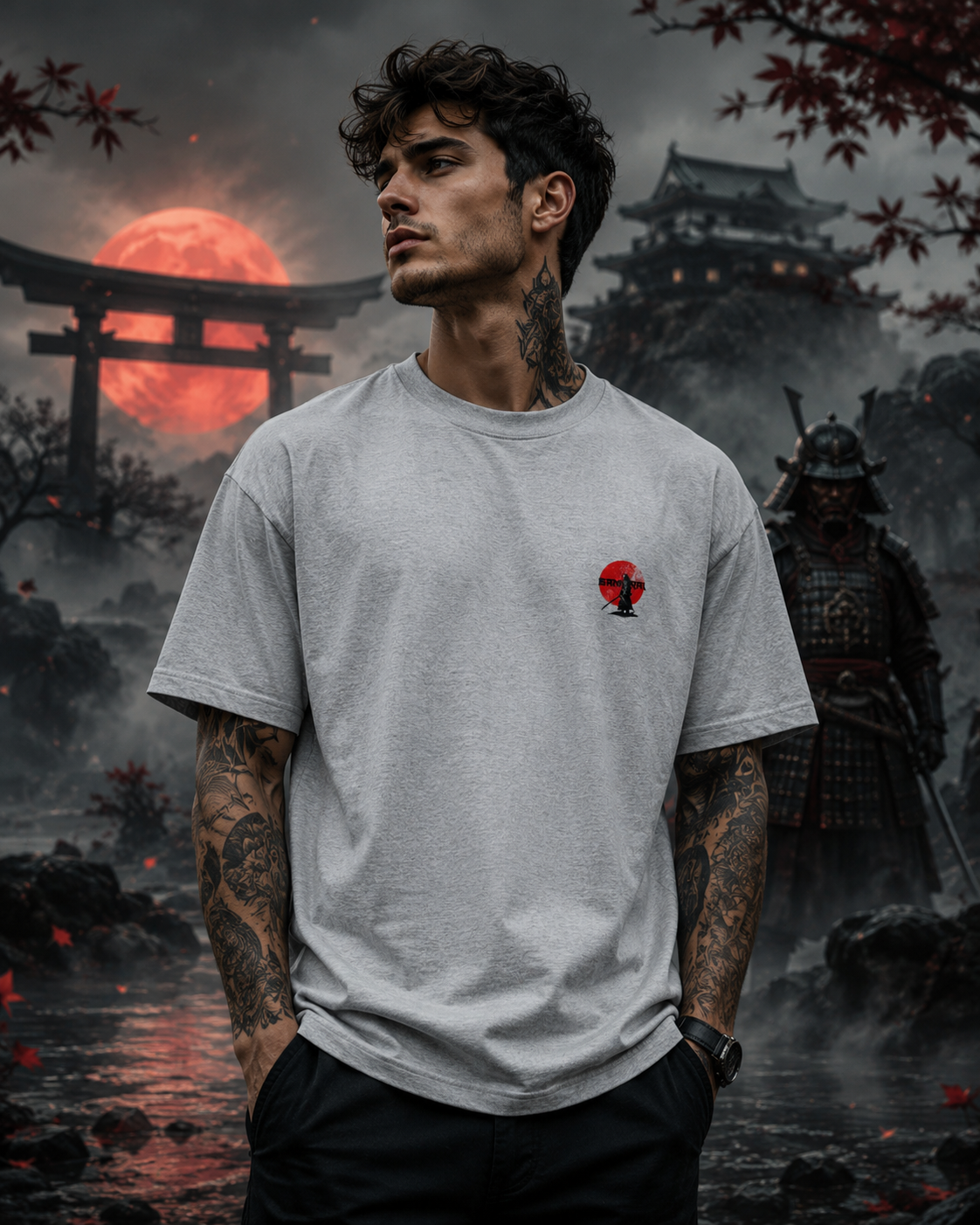 SAMURAI "A Soul Forged In Honor" Graphic Oversized T-Shirt