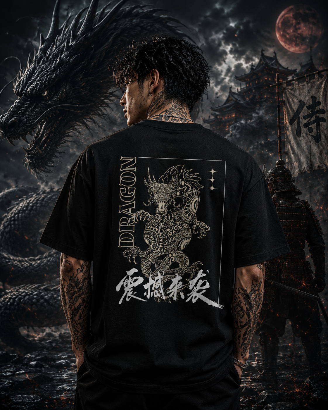 Dragon: Premium Oversized Graphic T-Shirt
