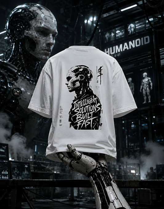 Humanoid Robot Unisex Oversized Classic T-Shirt