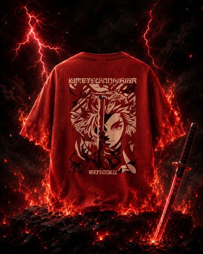 "Kyōjurō Rengoku" Unisex Oversized Classic T-Shirt