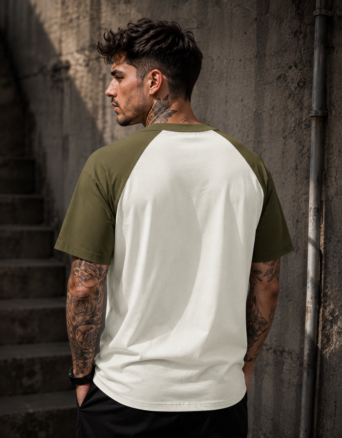 Classic Half Sleeves Raglan T-Shirt