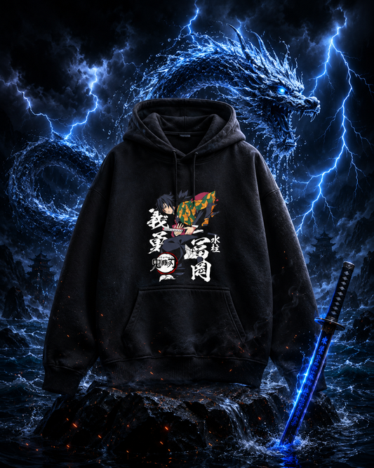 "Giyu Tomioka" Unisex Oversized Hoodie