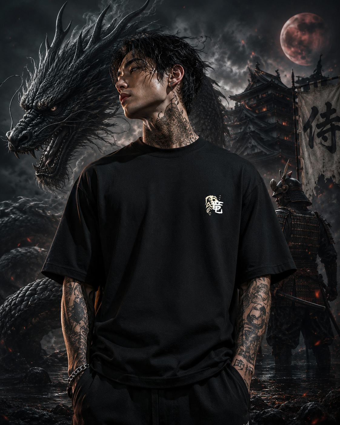 Dragon: Premium Oversized Graphic T-Shirt