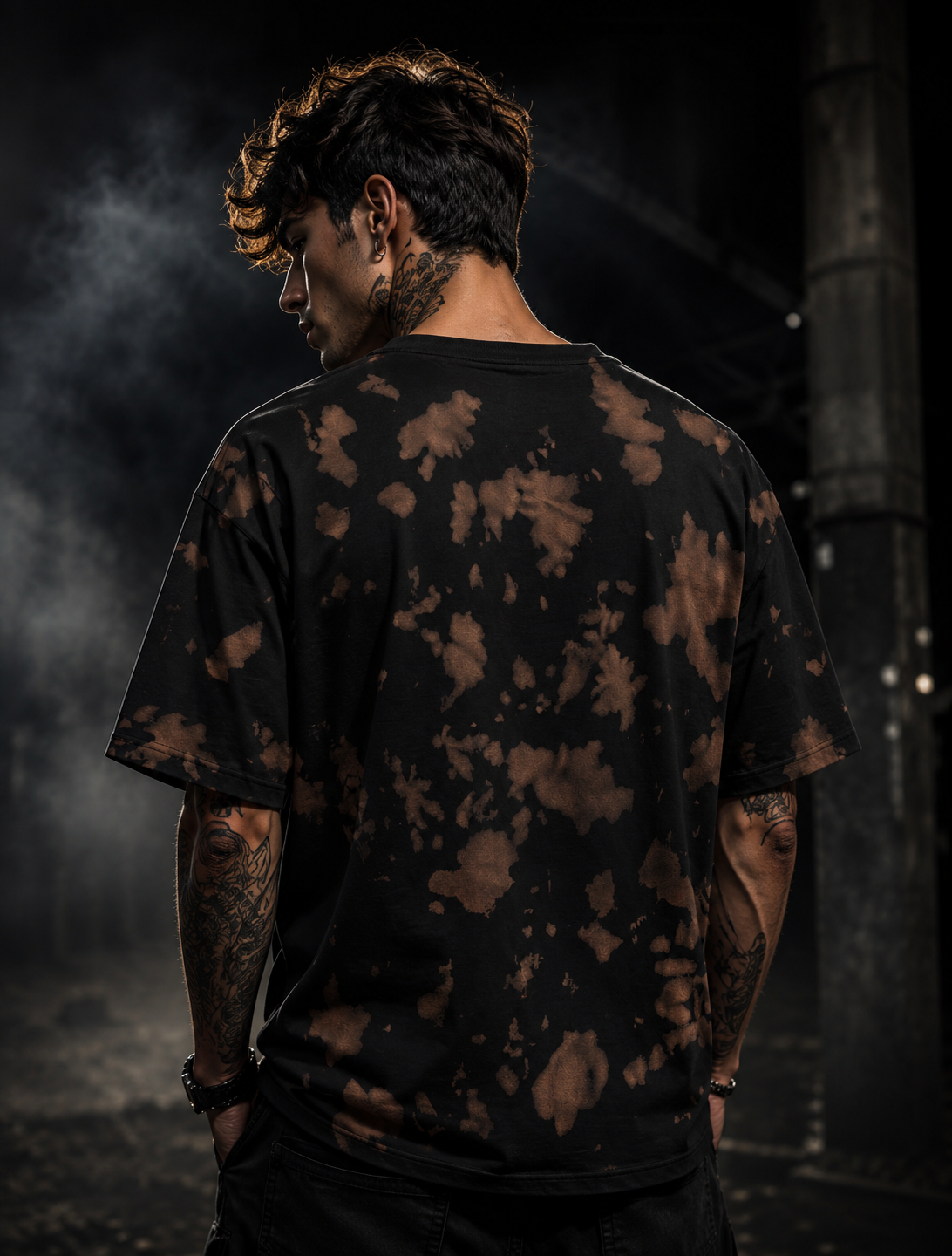 Tie Dye Pattern Oversized T-Shirt