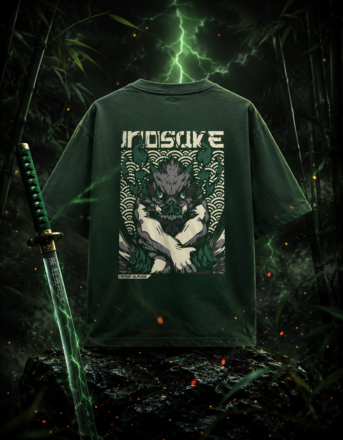 "Inosuke Hashibira" Unisex Oversized Classic T-Shirt