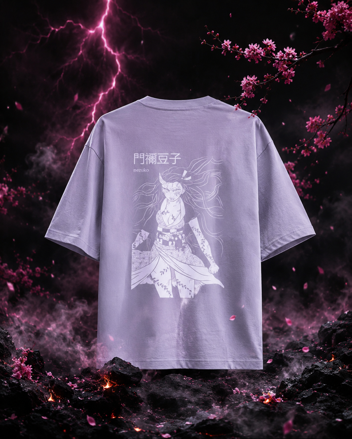 "NEZUKO" Unisex Oversized Classic T-Shirt