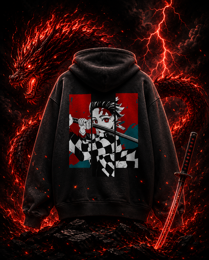 "Tanjiro Kamado" Unisex Oversized Hoodie