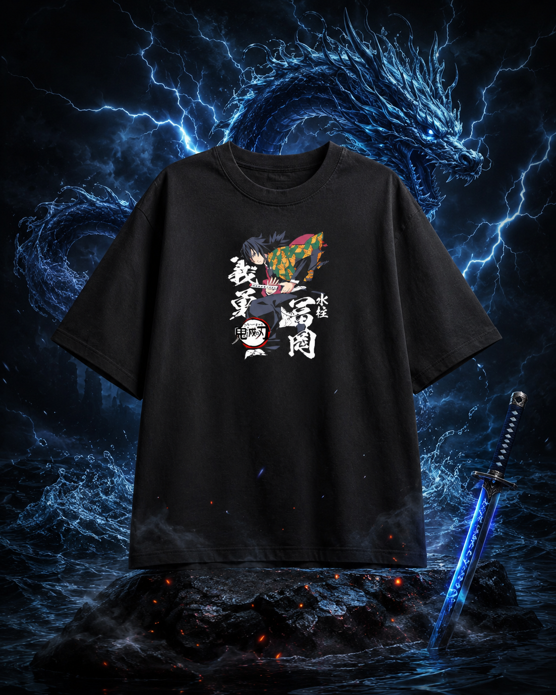 "Giyu Tomioka" Unisex Oversized Classic T-Shirt