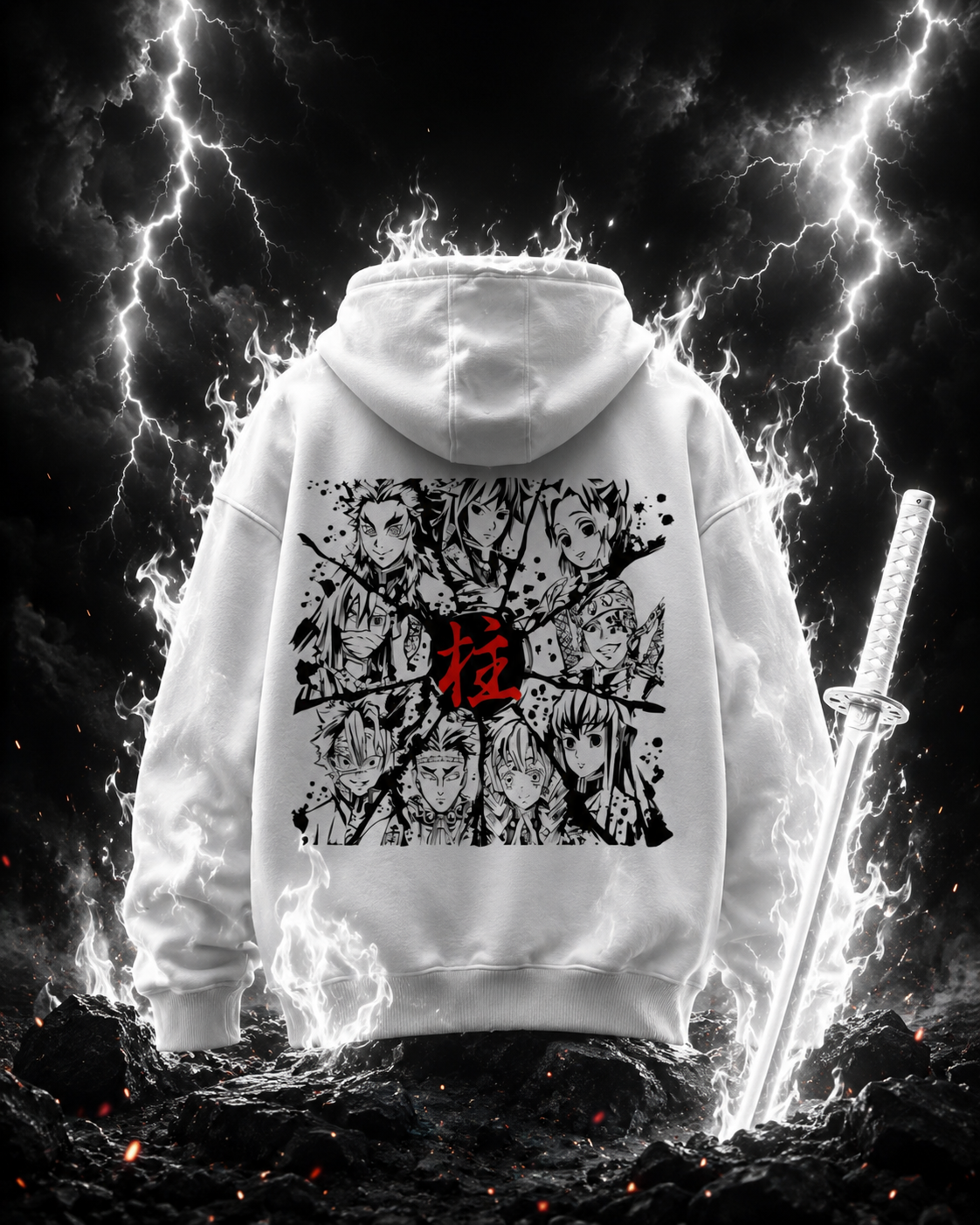"Demon Slayer" Unisex Oversized Hoodie
