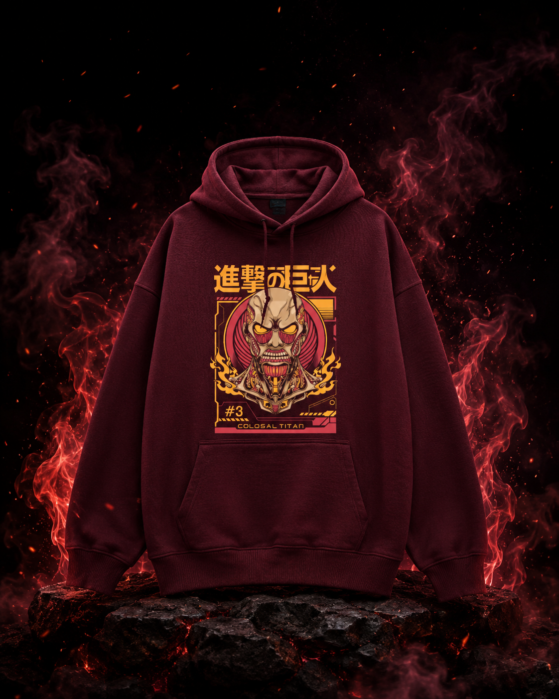 "COLOSAL TITAN" Unisex Oversized Hoodie