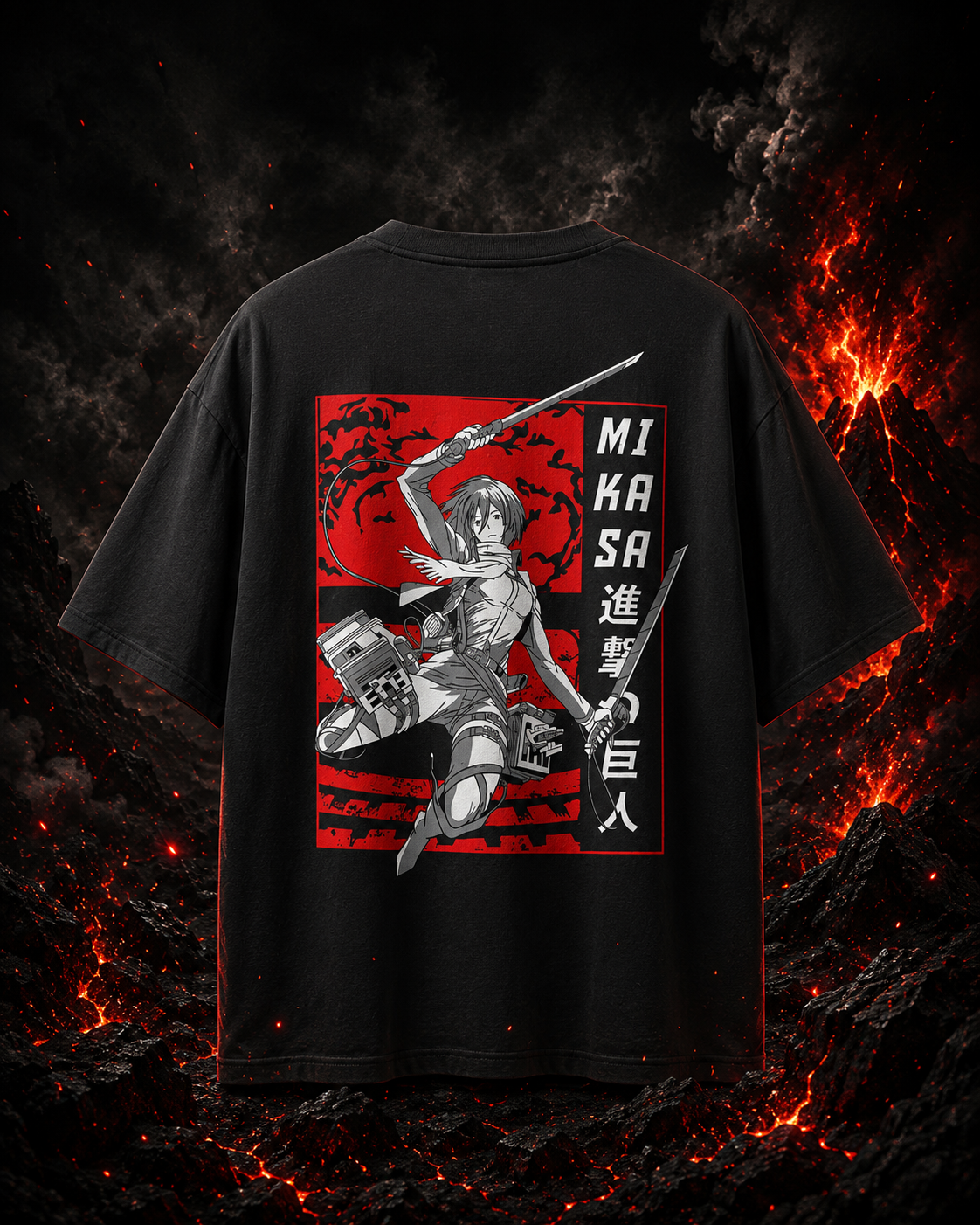 "MIKASA" Unisex Oversized Classic T-Shirt