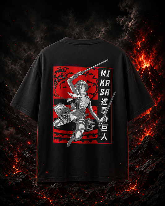 "MIKASA" Unisex Oversized Classic T-Shirt
