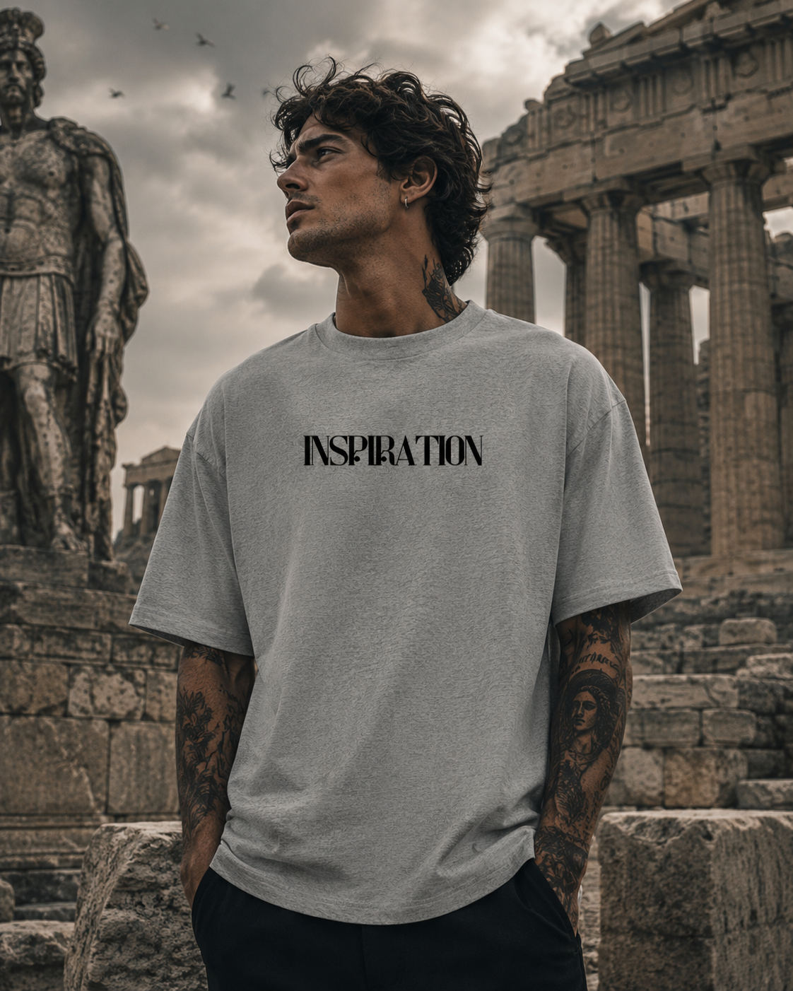 INSPIRATION Graphic Oversized T-Shirt
