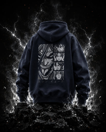 "Eren Yeager" Unisex Oversized Hoodie