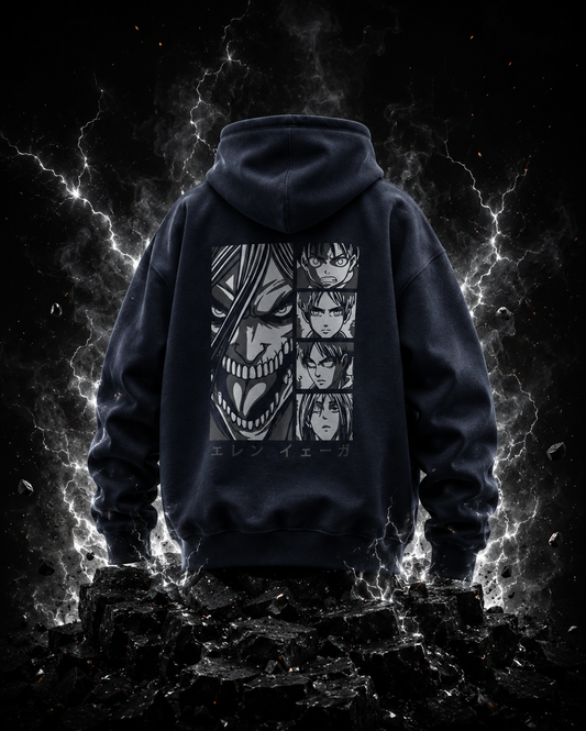 "Eren Yeager" Unisex Oversized Hoodie