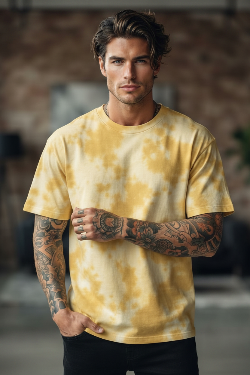 Tie Dye Pattern Oversized T-Shirt